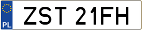 Trailer License Plate
